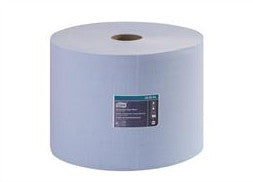 Tork Heavy-Duty Giant Blue Roll Paper Wiper 750 Sheets (5673585836185)