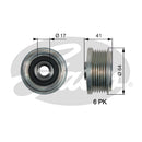 Gates DriveAlign Overrunning Alternator Pulley - OAP7162