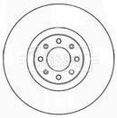 Borg & Beck Brake Disc Pair  - BBD5186 fits Fiat Punto Grand 07/08-