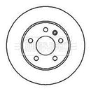 Borg & Beck Brake Disc Pair  - BBD4072 fits Mercedes V Class, Vito 96-03