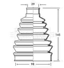Borg & Beck Cv Joint Boot Kit Part No -BCB2284