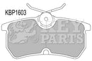 Key Parts Brake Pad Set - KBP1603 fits Ford Focus MK 1 98-