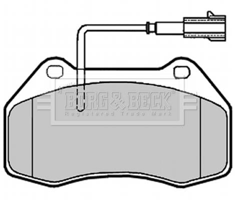 Borg & Beck Front Brake Pad Set -BBP2019