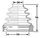 Borg & Beck Cv Joint Boot Kit Part No -BCB6254