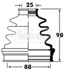 Borg & Beck Cv Joint Boot Kit Part No -BCB2849