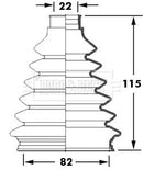 Borg & Beck Cv Joint Boot Kit Part No -BCB2381