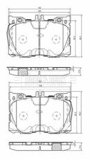 Borg & Beck Front Brake Pad Set -BBP2587