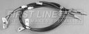 First Line Brake Cable -  Rear - FKB3756 fits GM Adam (Drums 228x40) 12-
