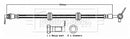 Borg & Beck Brake Hose  - BBH8736 fits RANGE ROVER IV L405 2012>