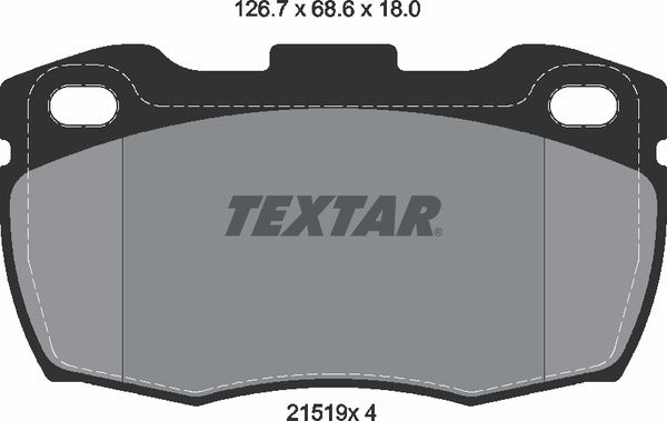 Textar Brake Pad Set - 2151901