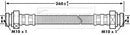 Borg & Beck Brake Hose Part No -BBH7207