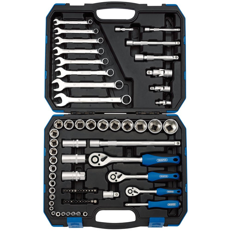 1/4", 3/8" and 1/2" Sq. Dr. Metric Tool Kit (75 Piece)