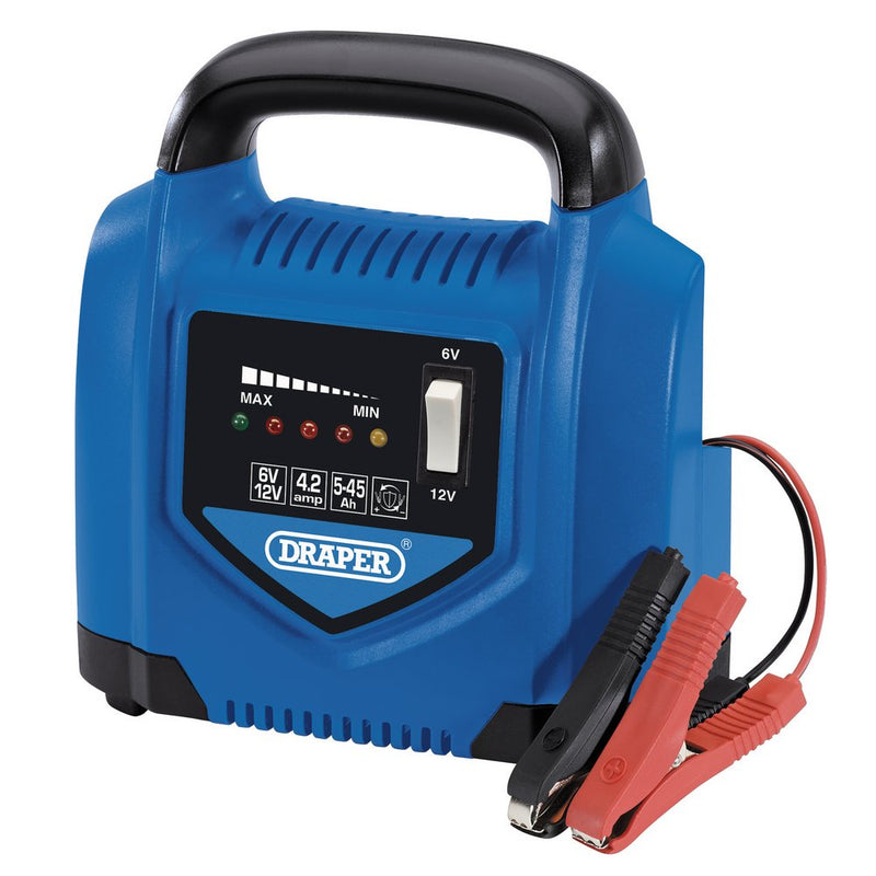 6/12V Battery Charger, 4.2A, 5 - 45Ah