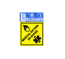 Medical Oxygen On Board Vinyl Sticker (5660370206873)