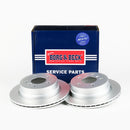 Borg & Beck Brake Disc Pair  - BBD4811 fits BMW 1 Series 123d 07-