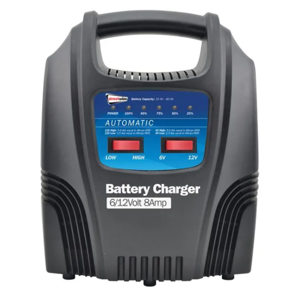 Streetwize 6V/12V 8 Amp Automatic Battery Charger with Trickle Charge