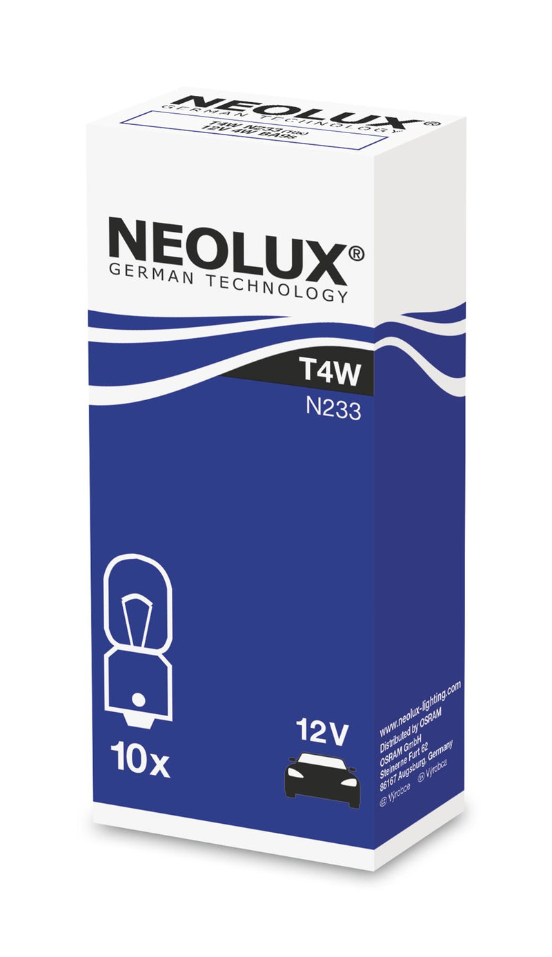 Neolux N233 12v 4w BA9s (233) Trade pack of 10