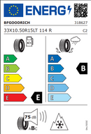 BFGoodrich 33 10 15 114R All-Terrain T/A KO2 tyre