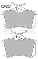 Key Parts Brake Pad Set - KBP2251 fits VAG A3,Altea,Octavia,Golf 04-