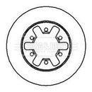 Borg & Beck Brake Disc Pair  - BBD5009 fits Nissan D21 2WD 85-