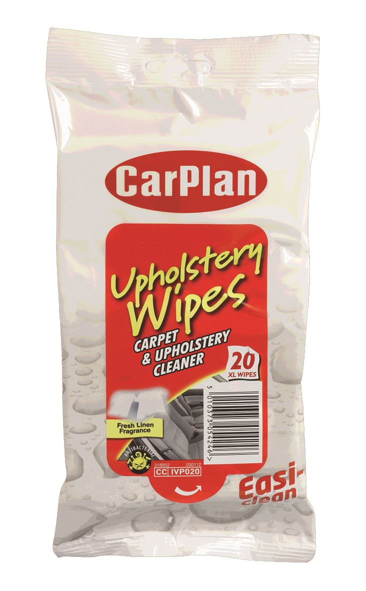 CarPlan Carpet & Upholstery Cleaner Wipes