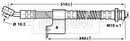 Borg & Beck Brake Hose  - BBH7033 fits Hyundai Elantra 00-