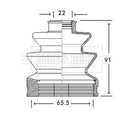 Borg & Beck Cv Joint Boot Kit Part No -BCB2712
