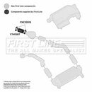 First Line Turbo Hose  - FTH1587 fits Ford Focus 1.8D 98-05