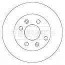 Borg & Beck Brake Disc Pair  - BBD4427 fits Hyundai Getz +ABS 02-05