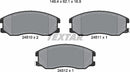 Chevrolet Opel Vauxhall, Brake Pad Set - Textar 2451001