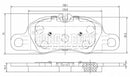 Borg & Beck Front Brake Pad Set - BBP2480 fits Porsche 911 3.6 Carrera 4 06-