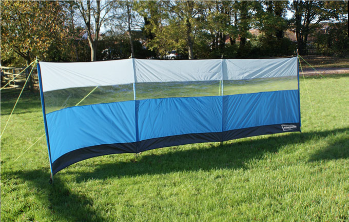 500cm x 140cm Polyester Wind Break Blue
