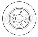Key Parts Brake Disc Pair  - KBD4396 fits Vauxhall Vectra 1.8-2.2 02-