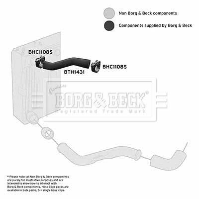 Borg & Beck Turbo Hose Part No -BTH1431
