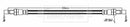 Borg & Beck Brake Hose  - BBH6244 fits L.Rover 88,109,GM,Reliant