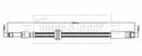 Borg & Beck Brake Hose  - BBH8838 fits X3/X4 G01/G02 2018-