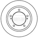Borg & Beck Brake Disc Pair  - BBD5251 fits Suzuki Jimny (108.3mm Bore)05-