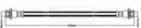Borg & Beck Brake Hose  - BBH8460 fits Chevrolet Spark 03/10-