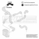 First Line Turbo Hose  - FTH1512 fits VAG 1.9D ASZ 99-
