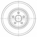 Borg & Beck Brake Disc Single  - BBD6054S fits Jeep Grand Cherokee 01/08-