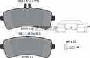 Textar Brake Pad Set - 2516301