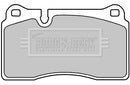 Borg & Beck Front Brake Pad Set - BBP2374 fits Audi TT 2.5RS TFSi 07/09-