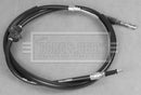 Borg & Beck Brake Cable LH & RH - BKB2466 fits Audi Cabriolet, Coupe 92-01
