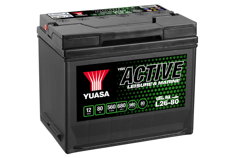 L26-80 Yuasa Active Leisure Battery 12V 80Ah 560A (5470982537369)