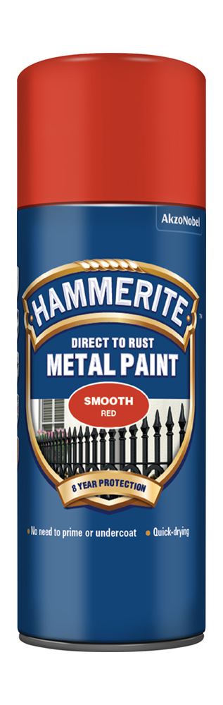 Hammerite Smooth Red Paint - 400ml