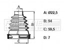 First Line Cv Joint Boot Kit  - FCB6368 fits Citroen C3 III