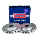 Borg & Beck Brake Disc Pair  - BBD4641 fits GM Insignia 16 Wheels 07/08-