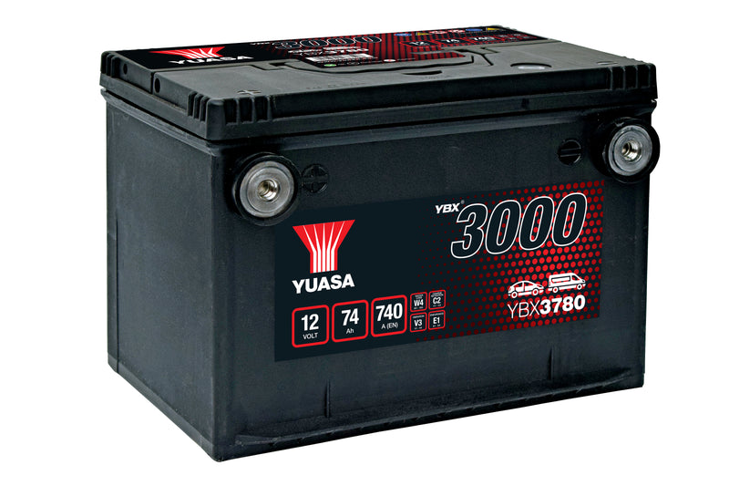 YBX3780 12V 74Ah 740A (US Group 78R FT) Yuasa SMF Battery - 4 Year Warranty (5470967529625)