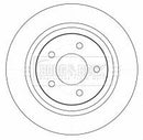 Borg & Beck Brake Disc Pair  - BBD4522 fits Mazda  5 03/05-