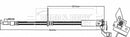 Borg & Beck Brake Hose  - BBH8481 fits Ford Edge 01/16-